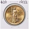 1922 $20 St. Gaudens Double Eagle Gold Coin