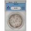 Image 1 : 1883-S $1 Morgan Silver Dollar Coin ANACS AU50