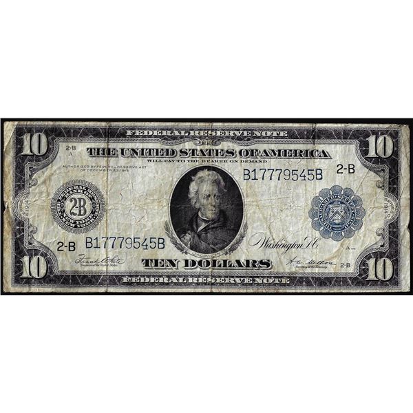 1914 $10 Federal Reserve Bank Note New York