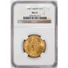 Image 1 : 1907 $10 Liberty Head Eagle Gold Coin NGC MS61