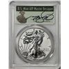 Image 2 : 2019-S Enhanced Reverse Proof $1 Silver Eagle Coin PCGS PR69 FDOI Cleveland Signature