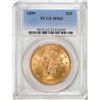 1899 $20 Liberty Head Eagle Gold Coin PCGS MS62