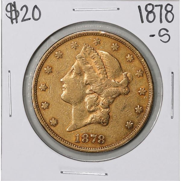 1878-S $20 Liberty Head Double Eagle Gold Coin