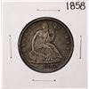 1858 Seated Liberty Half Dollar Coin