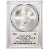 Image 2 : 2020 Type 2 $1 American Silver Eagle Coin PCGS MS70 First Strike Damstra Signature