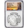Image 1 : 2014 Tanzania 1000 Shillings Serengeti Lion Big 5 HR Silver Coin NGC PF70 Ultra Cameo