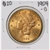 Image 1 : 1904-S $20 Liberty Head Double Eagle Gold Coin