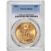 1927 $20 St. Gaudens Double Eagle Gold Coin PCGS MS63