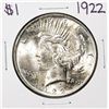 1922 $1 Peace Silver Dollar Coin
