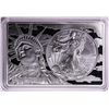 2020 $1 American Silver Eagle Coin & 2oz Silver Bar Set