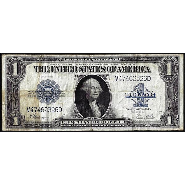 1923 $1 Silver Certificate Note