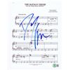 Image 1 : Danny Elfman Batman Signed 8.5x11 Batman Theme Music Sheet Photo (BECKETT COA)