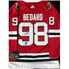 Image 1 : CONNOR BEDARD SIGNED CHICAGO BLACKHAWKS ADIDAS PRO JERSEY (GCG HOLO)