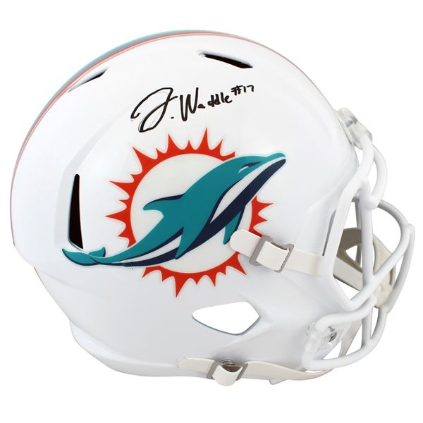 JALEN WADDLE SIGNED MIAMI DOLPHINS FULL SIZE HELMET (JSA COA)