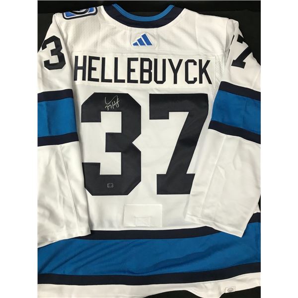 CONNOR HELLEBUYCK SIGNED WINNEPEG JETS REVERSE RETRO JERSEY (EAST COAST COA)