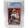 Image 1 : 2020 SCORE RED JOE BURROW ROOKIE CARD (GCG 9.5)