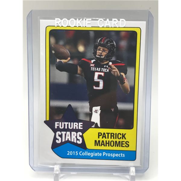 2015 FUTURE STARS PATRICK MAHOMES ROOKIE CARD