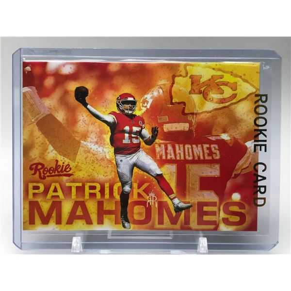 2018 ESPN DRAFT PICK PATIRICK MAHOMES ROOKIE CARD