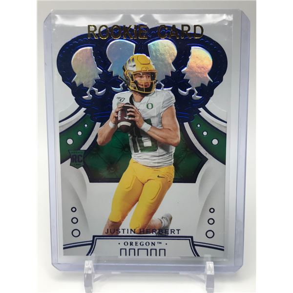 2020 PANINI CROWN ROYALE JUSTIN HERBERT ROOKIE CARD