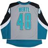 Image 1 : THOMAS HERTL SIGNED SAN JOSE RETRO JERSEY (FROZEN POND COA)