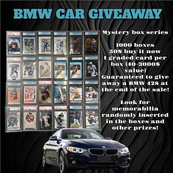 Premium Mystery Box Sports card Edition! Value 50 to 3000 Value (Car Giveaway