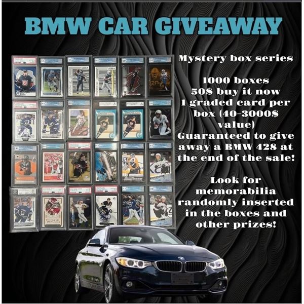 Premium Mystery Box Sports card Edition! Value 50 to 3000 Value (Car Giveaway