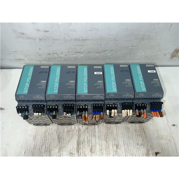 (5) Siemens #6EP1436-3BA10 SITOP PSU300M Power Supplies