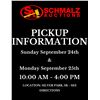 Image 1 : Pickup Times: Sunday September 24th 2023 (sale day) and Monday September 25th 2023 10:00am - 4:00pm