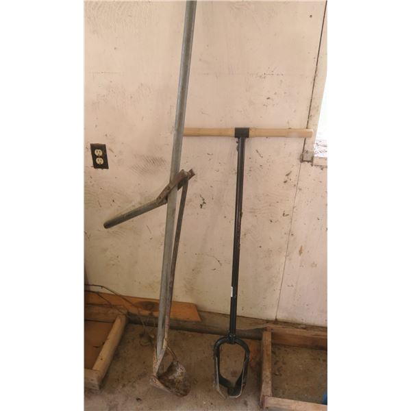 Manual Post Auger, + Homemade post hole shovel?