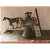 Image 1 : Decorative metal Wall hanging Dinner bell (horse & buggy)
