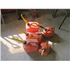 Image 1 : Lot of 5 Jerry Cans, 4 liter – 10 liter (1 has some chain saw fuel) (Cannot ship lot)