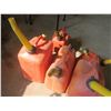 Image 3 : Lot of 5 Jerry Cans, 4 liter – 10 liter (1 has some chain saw fuel) (Cannot ship lot)