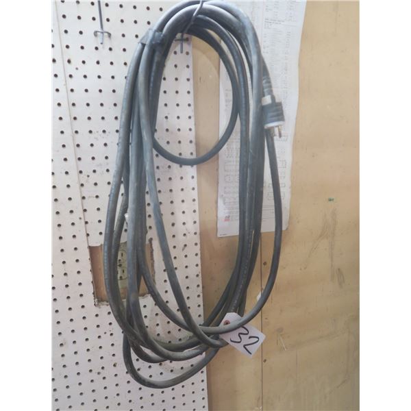 Approximately 10ft Heavy duty 12AWG Outdoor weather proof extension cord – approximately 30 -40 ft