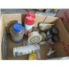 Image 8 : Box of assorted  fuels, paint removers, finishes, etc.