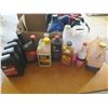 Image 5 : Box of assorted Automotive fluids: Motor oil, brake fluid, etc.