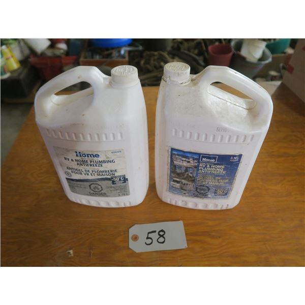 RV & Home plumbing anti-freeze jugs (1 Partial, 1 full )
