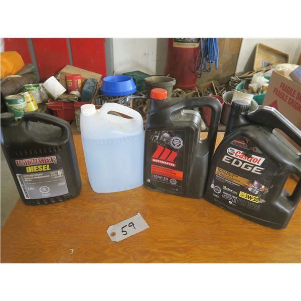 Motomaster Diesel Antifreeze/coolant -full + (Windshield washer fluid, 5W-30 Motor oil. 10W-30 Motor