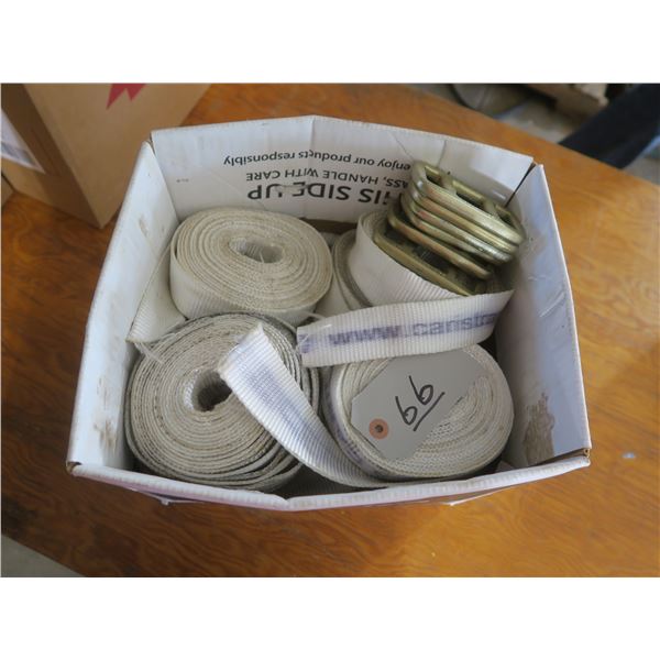 Box of straps with carry straps