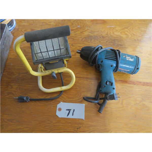 Makita Drill, work light