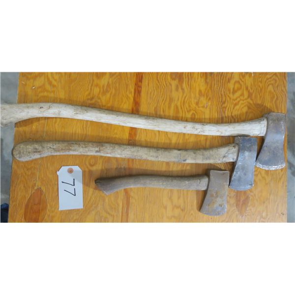 2 Axes + 1 hatchet