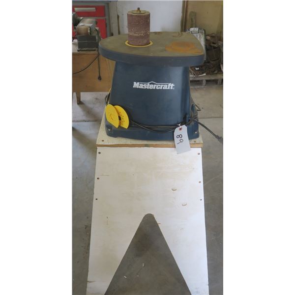 Mastercraft oscillating Spindle sander Model 5535108 on wooden