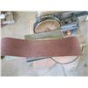 Image 3 : Craftsman 4” Motorized belt sander on wooden platform with Sanding belts/discs