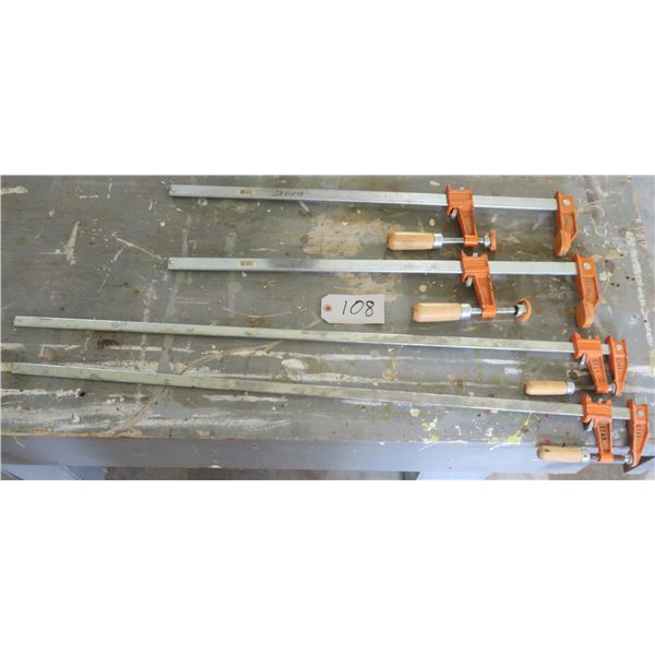 2 3ft bar clamps & 2 2ft bar clamps