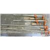 Image 1 : 2 3ft bar clamps & 2 2ft bar clamps