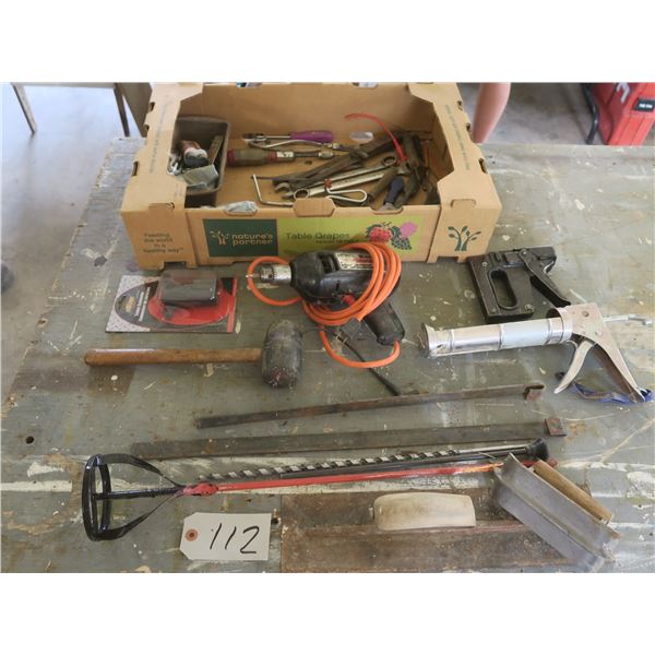 Box of Assorted Tools/parts/etc.