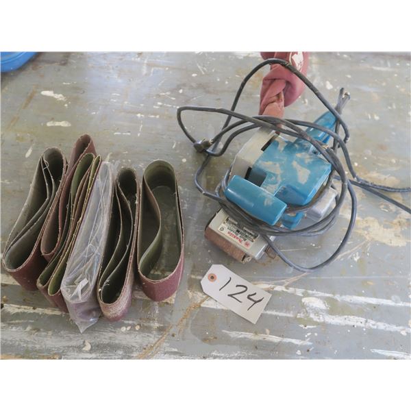Makita Belt Sander Model 9900B + sanding belts Schmalz Auctions