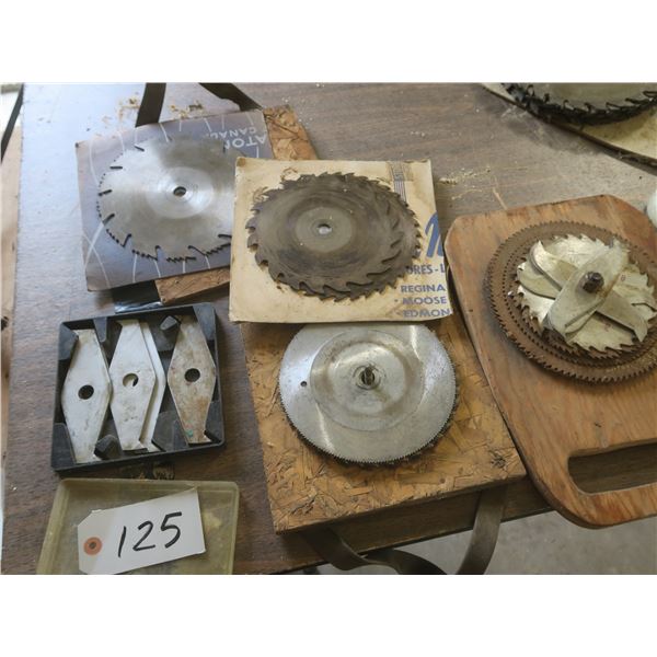 Lot of Assorted Dato blades & Saw blades – 8” diameter, 5 3/4” length