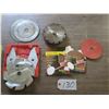 Image 1 : Lot of 7 - 7 1/4” saw blades & dado blades + Sanding discs