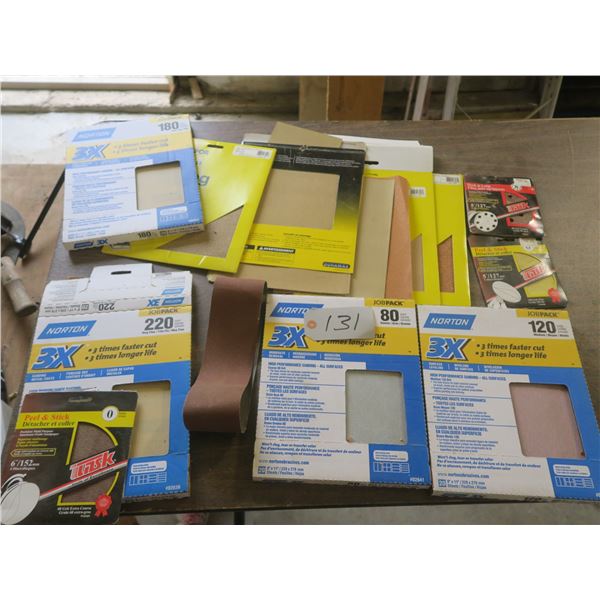 Lot of Sand Paper – Various sizes & Grit