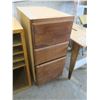 Image 3 : Wooden Furniture lot: Work Bench, Cabinet, Shelving unit, Hanging shelf